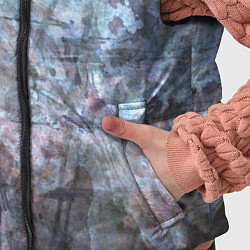 Детский жилет Абстракция - gray-blue hurricane, цвет: 3D-черный — фото 2