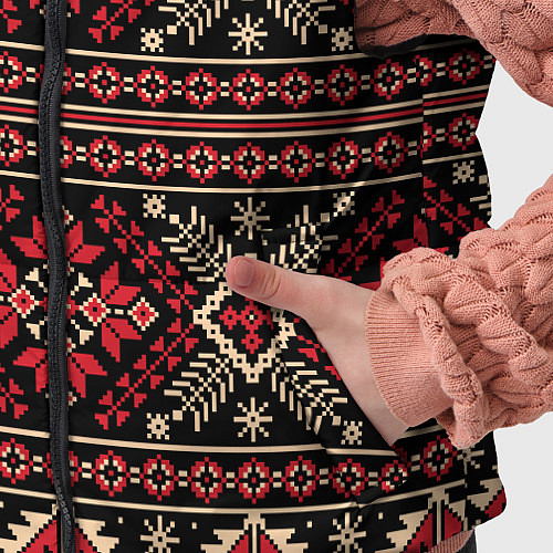 Детский жилет Этнический славянский орнамент / 3D-Черный – фото 5