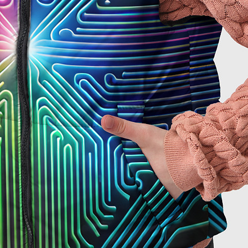 Детский жилет Линейная графика / 3D-Черный – фото 5