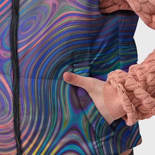 Детский жилет Абстрактная рябь / 3D-Черный – фото 5