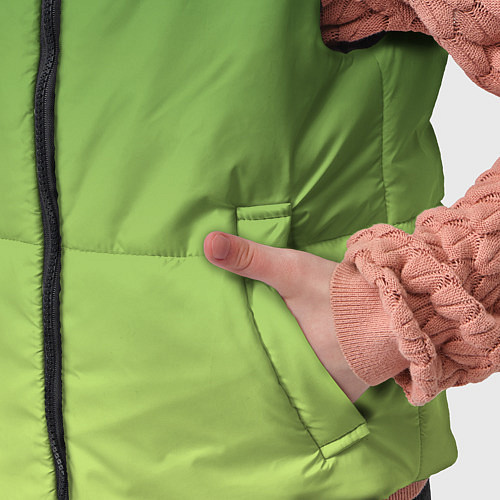 Детский жилет Color green yellow / 3D-Черный – фото 5