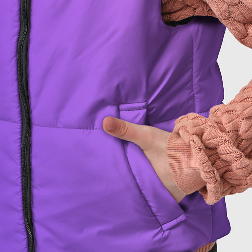 Детский жилет The color is purple / 3D-Черный – фото 5
