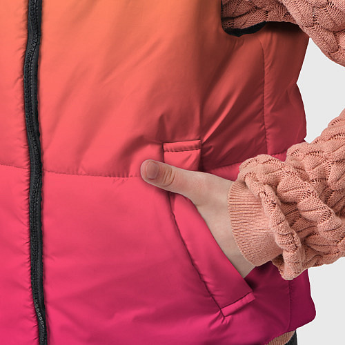 Детский жилет Color orange pink / 3D-Черный – фото 5