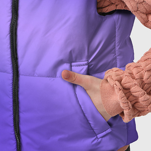 Детский жилет Color purple gradient / 3D-Черный – фото 5