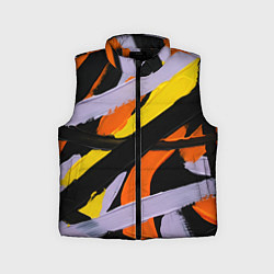 Детский жилет Полоски краски абстракция