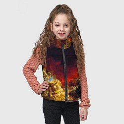 Детский жилет Брюллов Последний день Помпеи, цвет: 3D-черный — фото 2