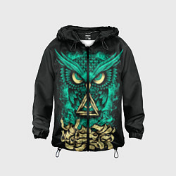 Ветровка с капюшоном детская Bring Me The Horizon: Owl, цвет: 3D-черный