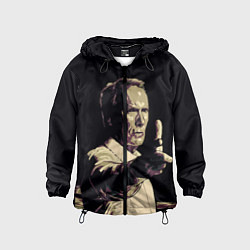 Ветровка с капюшоном детская Гран Торино, цвет: 3D-черный