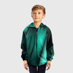 Ветровка с капюшоном детская Emerald lines, цвет: 3D-черный — фото 2