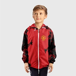 Ветровка с капюшоном детская FC Manchester United: Red Original, цвет: 3D-белый — фото 2