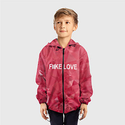 Ветровка с капюшоном детская BTS: Fake Love, цвет: 3D-черный — фото 2