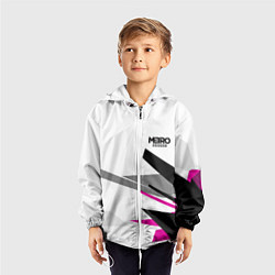 Ветровка с капюшоном детская Metro Exodus: White Style, цвет: 3D-белый — фото 2