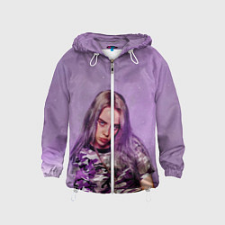 Ветровка с капюшоном детская Billie Eilish: Violet Fashion, цвет: 3D-белый