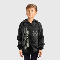 Ветровка с капюшоном детская Mercedes AMG: Dark Side, цвет: 3D-черный — фото 2