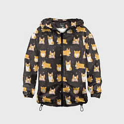 Детская ветровка Вельш корги бемброк - забавные щенки паттерн