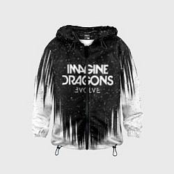 Ветровка с капюшоном детская IMAGINE DRAGONS, цвет: 3D-черный