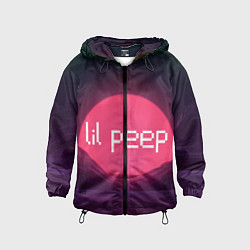 Ветровка с капюшоном детская Lil peepLogo, цвет: 3D-черный