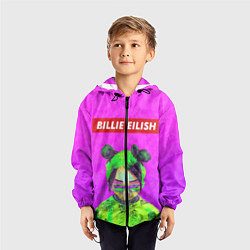 Ветровка с капюшоном детская Billie Eilish, цвет: 3D-черный — фото 2