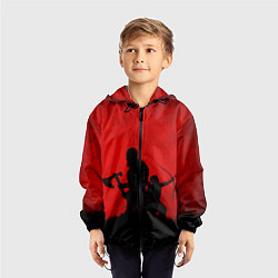 Ветровка с капюшоном детская God of War, цвет: 3D-черный — фото 2