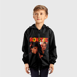 Ветровка с капюшоном детская Roxette, цвет: 3D-черный — фото 2