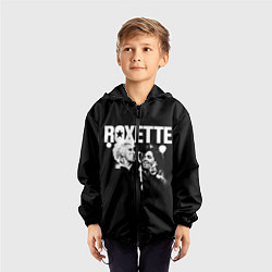 Ветровка с капюшоном детская Roxette, цвет: 3D-черный — фото 2