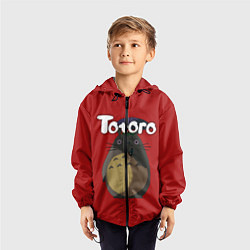 Ветровка с капюшоном детская Totoro, цвет: 3D-черный — фото 2