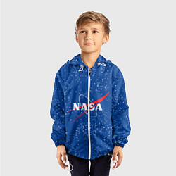 Ветровка с капюшоном детская NASA, цвет: 3D-белый — фото 2