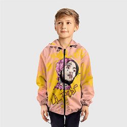 Ветровка с капюшоном детская Lil Peep, цвет: 3D-черный — фото 2