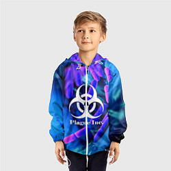 Ветровка с капюшоном детская PLAGUE INC, цвет: 3D-белый — фото 2