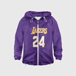 Ветровка с капюшоном детская Los Angeles Lakers Kobe Brya, цвет: 3D-белый