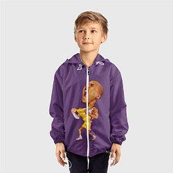 Ветровка с капюшоном детская Kobe Bryant, цвет: 3D-белый — фото 2