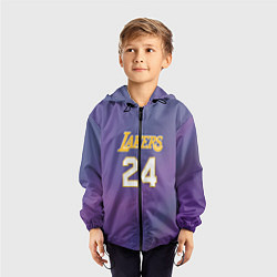 Ветровка с капюшоном детская Los Angeles Lakers Kobe Brya, цвет: 3D-черный — фото 2