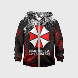 Ветровка с капюшоном детская UMBRELLA CORP, цвет: 3D-белый