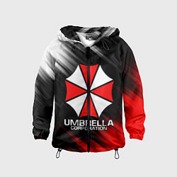 Ветровка с капюшоном детская UMBRELLA CORP, цвет: 3D-черный