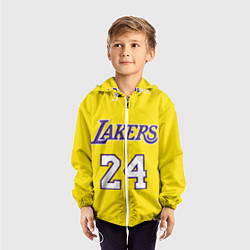 Ветровка с капюшоном детская Kobe Bryant 24, цвет: 3D-белый — фото 2