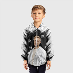 Ветровка с капюшоном детская Егор Крид, цвет: 3D-белый — фото 2