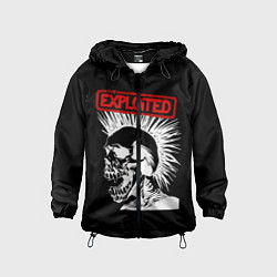 Ветровка с капюшоном детская The Exploited, цвет: 3D-черный