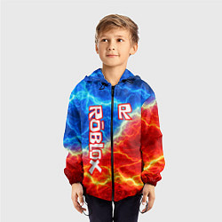 Ветровка с капюшоном детская ROBLOX, цвет: 3D-черный — фото 2