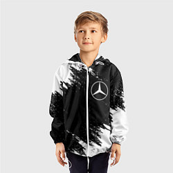Ветровка с капюшоном детская MERCEDES, цвет: 3D-белый — фото 2