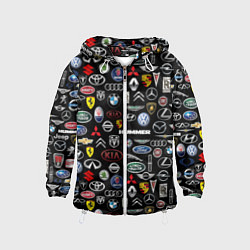 Детская ветровка ЛОГОТИПЫ АВТО БРЕНДОВ