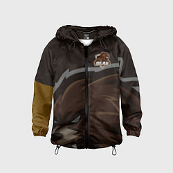 Ветровка с капюшоном детская Форма Bear, цвет: 3D-черный