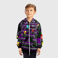 Ветровка с капюшоном детская PAC-MAN 3D, цвет: 3D-белый — фото 2