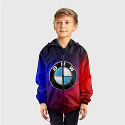 Ветровка с капюшоном детская BMW NEON, цвет: 3D-черный — фото 2
