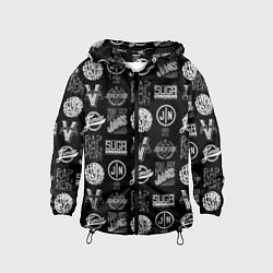 Ветровка с капюшоном детская BTS, цвет: 3D-черный