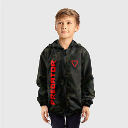 Ветровка с капюшоном детская Predator Military, цвет: 3D-черный — фото 2