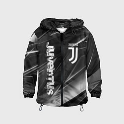 Ветровка с капюшоном детская JUVENTUS, цвет: 3D-черный