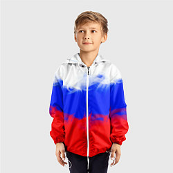 Ветровка с капюшоном детская Россия, цвет: 3D-белый — фото 2