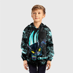 Ветровка с капюшоном детская Brawl Stars CROW, цвет: 3D-черный — фото 2