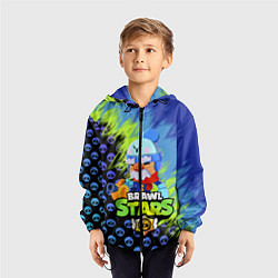 Ветровка с капюшоном детская BRAWL STARS GALE, цвет: 3D-черный — фото 2