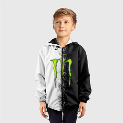 Ветровка с капюшоном детская MONSTER ENERGY, цвет: 3D-черный — фото 2